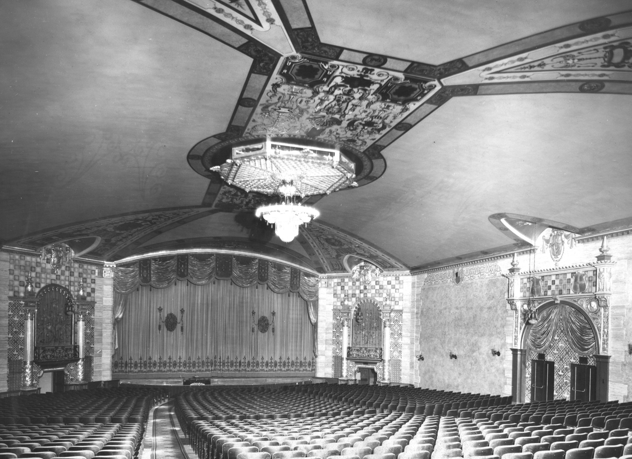 The same view of the auditorium photographed in 1927