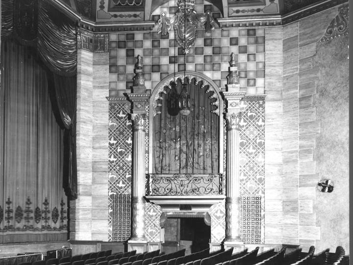 The organ loft photographed in 1927